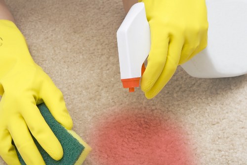 Professional hard floor cleaning for a W1T property entrance