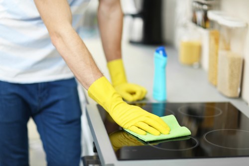 Deep cleaning a tiled floor in a W1T home or business