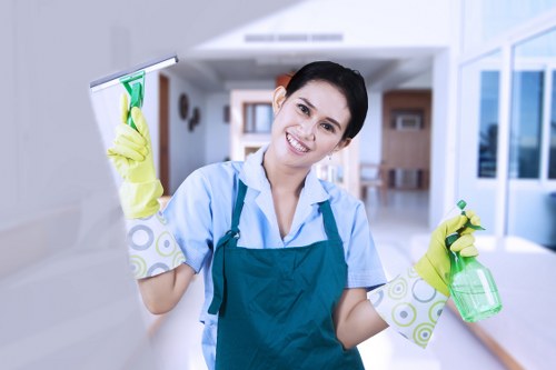 Professional carpet cleaning team following a health and safety policy